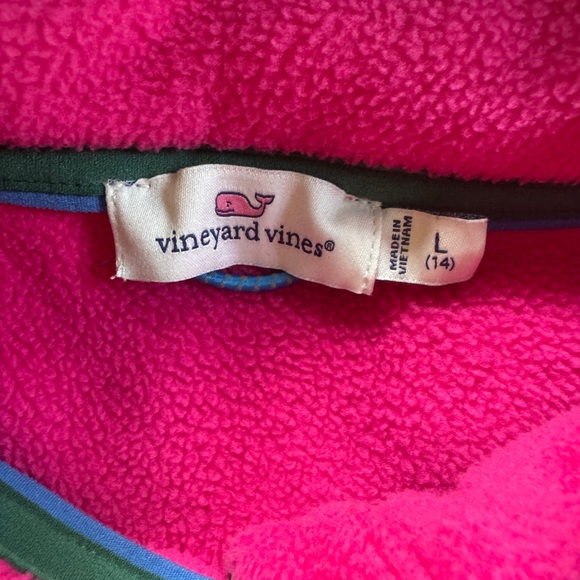 Vineyard Vines Girl’s Pink Fleece, size L (14), excellent condition - Picture 3 of 4